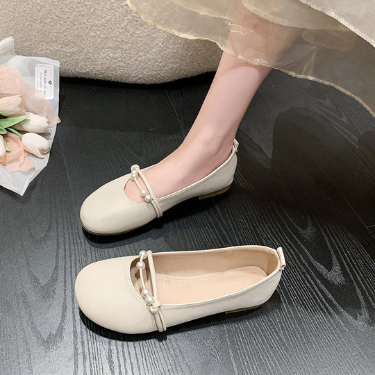Damen Ballerinas mit eleganter Perlenapplikation und komfortablem Fußbett R&B