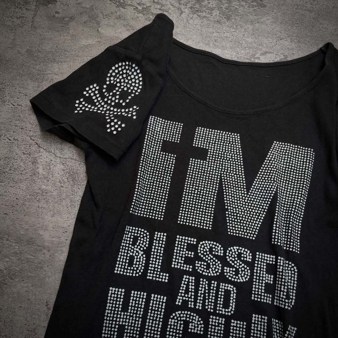 Damen Trendiges T-Shirt mit funkelnden Strassdetails R&B