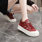 Damen High-Top Sneakers mit atmungsaktiver Oberflächenstruktur und rutschfester Sohle R&B