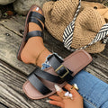 Damen Bequeme Riemchensandalen mit verstellbarem Schnallenverschluss R&B