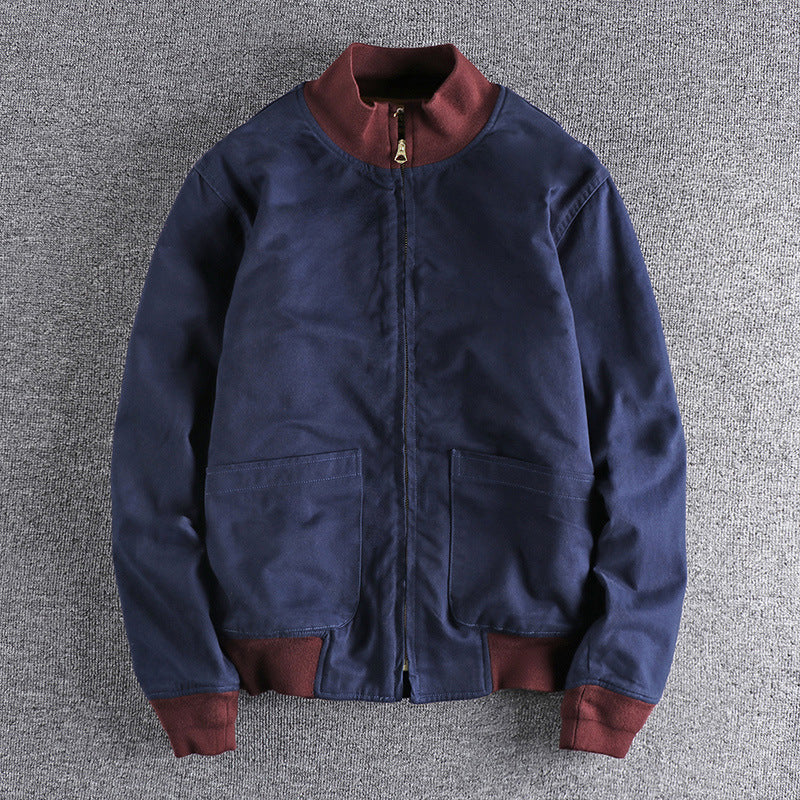 Damen Übergangsjacke mit hohem Kragen und praktischen Taschen R&B