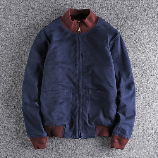 Damen Übergangsjacke mit hohem Kragen und praktischen Taschen R&B