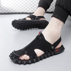 Damen freizeitorientierte Sandalen mit rutschfester Sohle und verstellbarem Riemen R&B