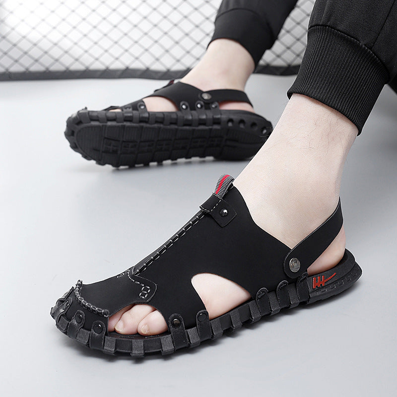 Damen freizeitorientierte Sandalen mit rutschfester Sohle und verstellbarem Riemen R&B
