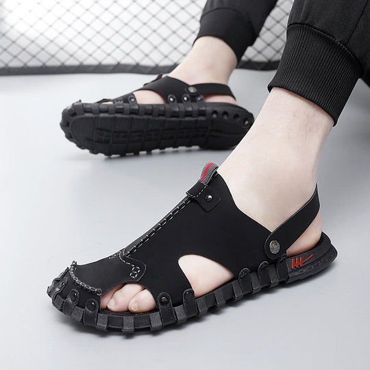 Damen freizeitorientierte Sandalen mit rutschfester Sohle und verstellbarem Riemen R&B