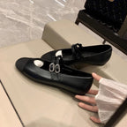 Damen Ballerinas mit dekorativem Riemen und komfortabler Innensohle R&B