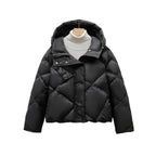 Damen Steppjacke mit abnehmbarer Kapuze R&B