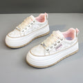 Damen Modische Sneaker mit floralem Design und erhöhtem Plateau R&B