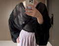 Damen Wickelbluse mit voluminösen Ärmeln und elegantem Design R&B