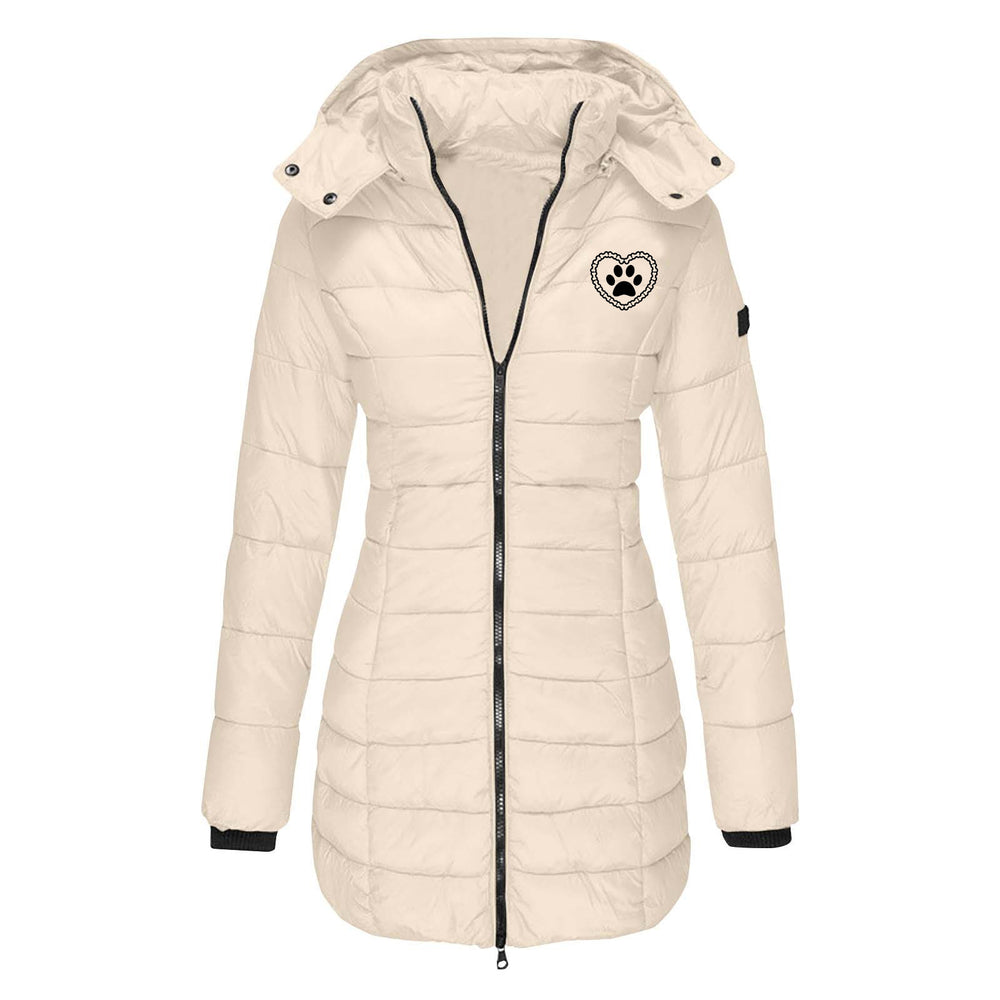 Damen gefütterte Übergangsjacke mit abnehmbarer Kapuze R&B