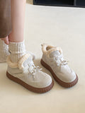 Damen Bequeme Winterboots mit weichem Kunstfellkragen und rutschfester Sohle R&B