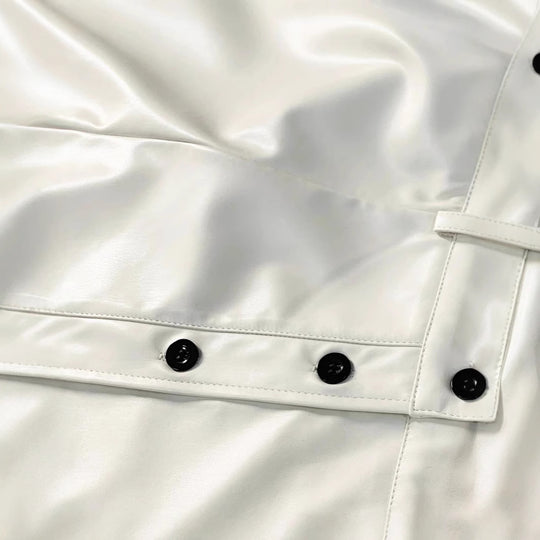 Damen Eleganter Maxirock mit Knopfdetails und hohem Bund R&B