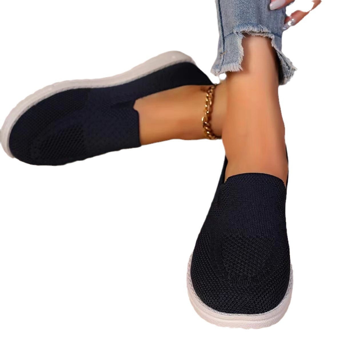 Damen Atmungsaktive Slip-On Sneakers mit flexiblem Obermaterial R&B