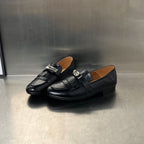 Damen Mokassins mit modischen Fransen und elegantem Schnallen-Detail R&B