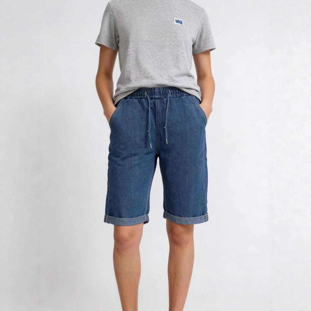 Damen Jeans-Shorts mit elastischem Bund und praktischen Taschen R&B