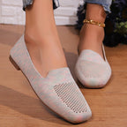 Damen Slip-On Mokassins aus atmungsaktivem Netzmaterial R&B