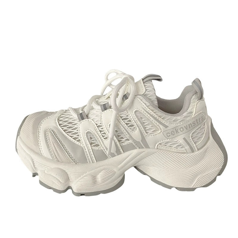 Damen Sportliche Lauf-Sneaker mit atmungsaktiver Netz-Oberfläche und dämpfender Sohle R&B