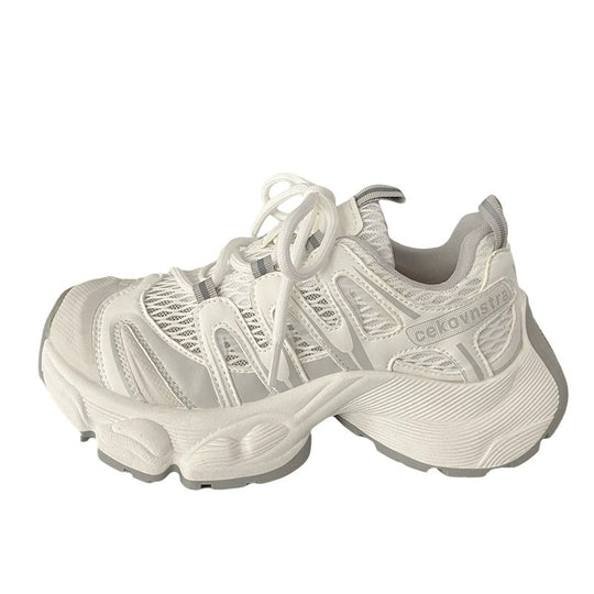 Damen Sportliche Laufsneaker mit atmungsaktiven Mesh-Einsätzen und stoßdämpfender Sohle R&B