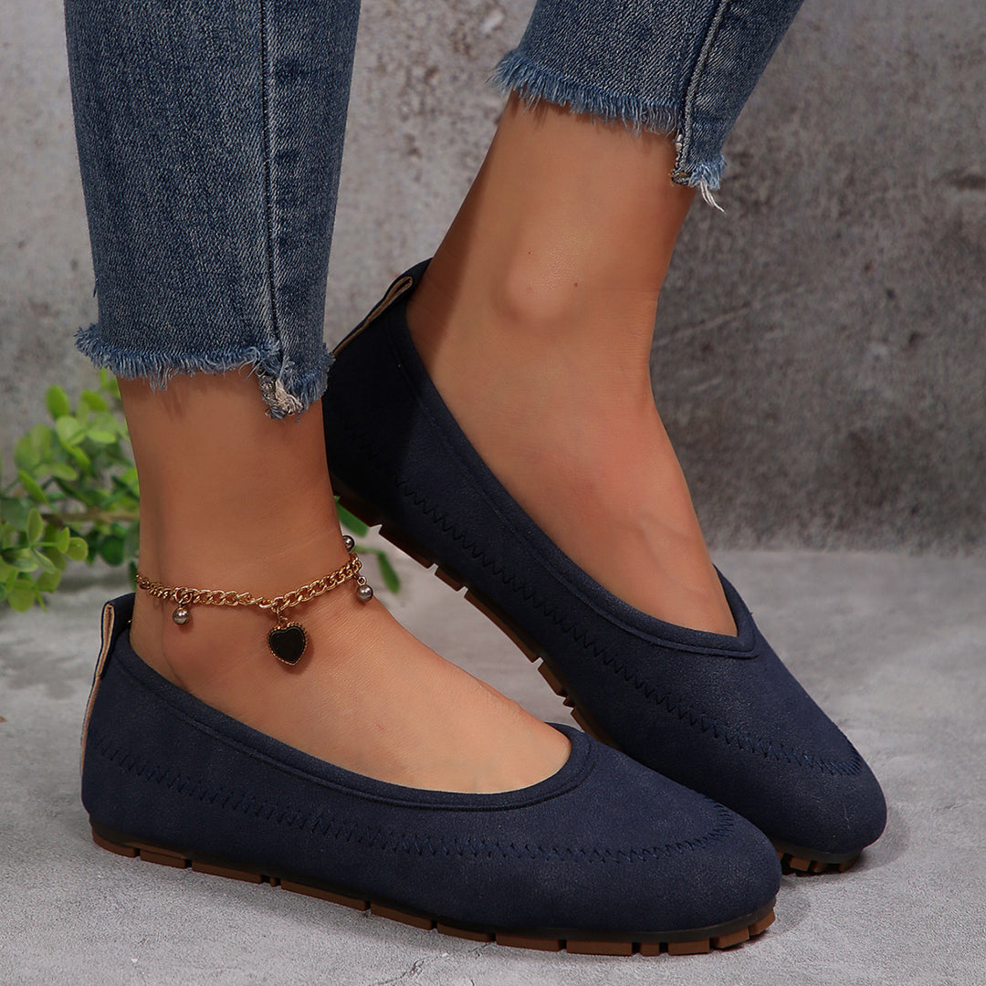 Damen Bequeme Slipper mit atmungsaktivem Obermaterial und rutschfester Sohle R&B