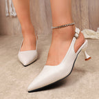 Damen Slingback-Pumps mit eleganter Schnalle R&B