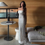 Damen Glamouröses Abendkleid mit schimmernden Pailletten und figurbetonter Silhouette R&B