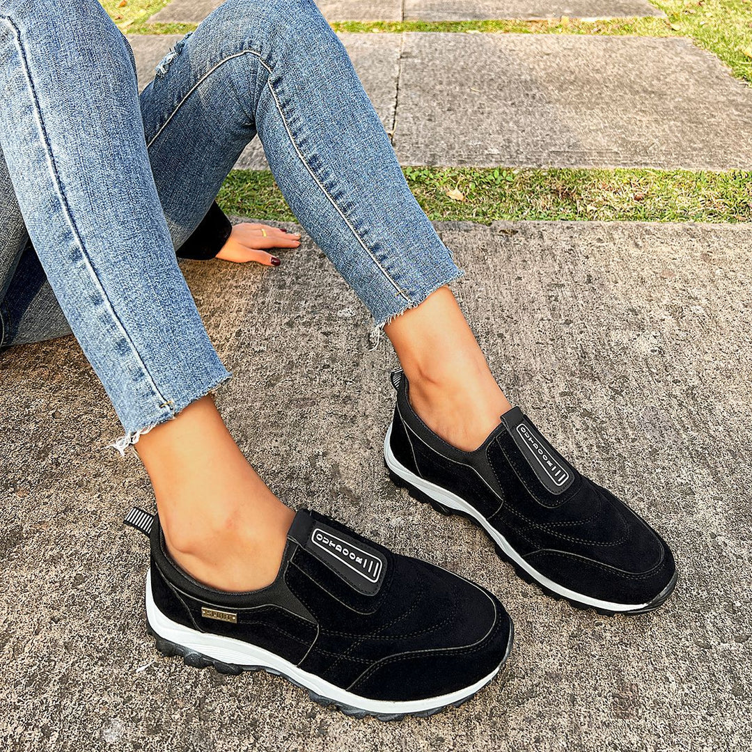 Damen Sportliche Slip-On Schuhe mit rutschfester Sohle R&B