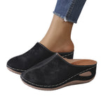 Damen Bequeme Clogs aus hochwertigem Leder mit ergonomischem Fußbett R&B