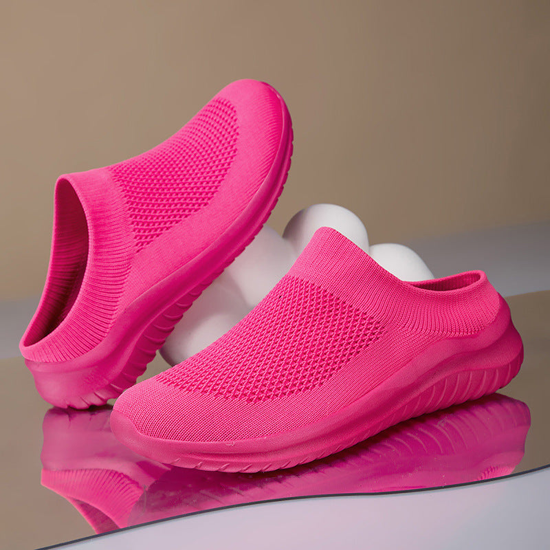 Damen nan Slip-On-Stricktrainer mit sockenhaftem Schaft und ergonomischer Dämpfungssohle R&B