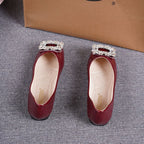 Damen Ballerinas mit extravagantem Schmuckdetail R&B
