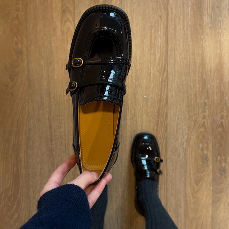 Damen Ballerinas mit dekorativen Strassdetails und komfortablem Riemchen R&B