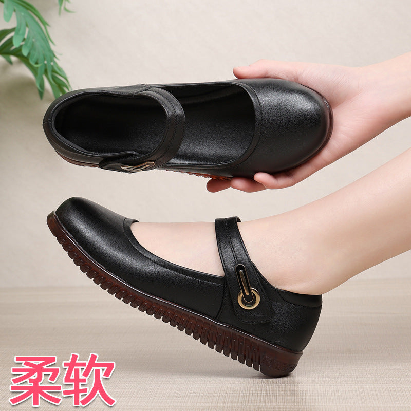 Damen Mary Jane Ballerinas mit elastischem Riemen und bequemem Fußbett R&B