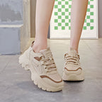 Damen Chunky Sneakers mit hochdämpfender Sohle und atmungsaktiver Oberseite R&B