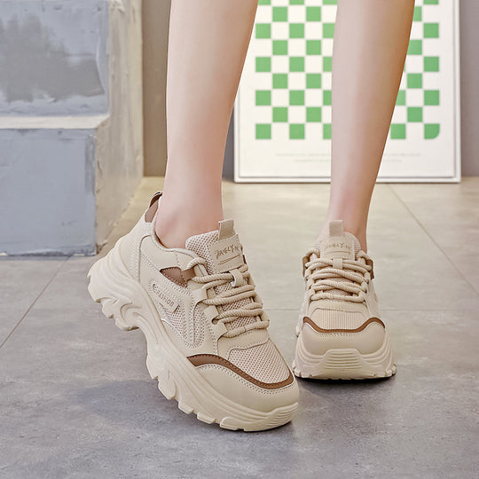 Damen Chunky Sneakers mit hochdämpfender Sohle und atmungsaktiver Oberseite R&B