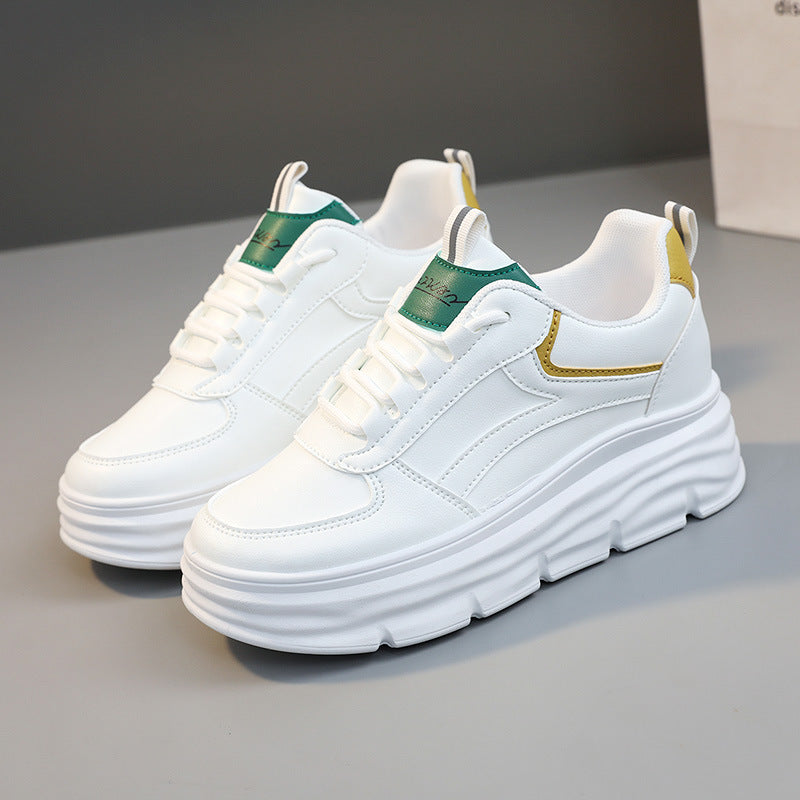 Damen Sneaker mit hochgezogenem Sohlenprofil und atmungsaktiver Oberflächenstruktur R&B