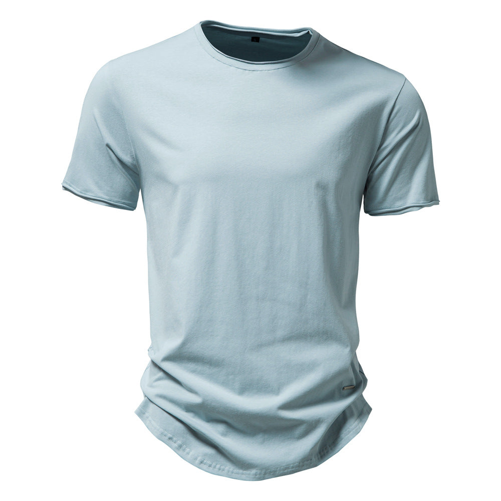 Herren Premium Baumwoll T-Shirt mit trendigem Schnitt
