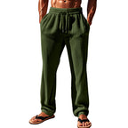 Herren Bequeme Freizeithose mit Rippstruktur und verstellbarem Bund R&B