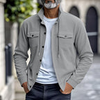Herren Cordjacke mit vertikaler Struktur und praktischen Brusttaschen R&B
