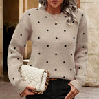 Damen Pullover mit strukturiertem Punktdesign R&B