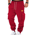 Herren Cargo-Jogginghose mit Seitentaschen und elastischem Bund R&B