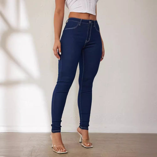 Damen Slim Fit Jeans mit hohem Bund und Elastananteil R&B