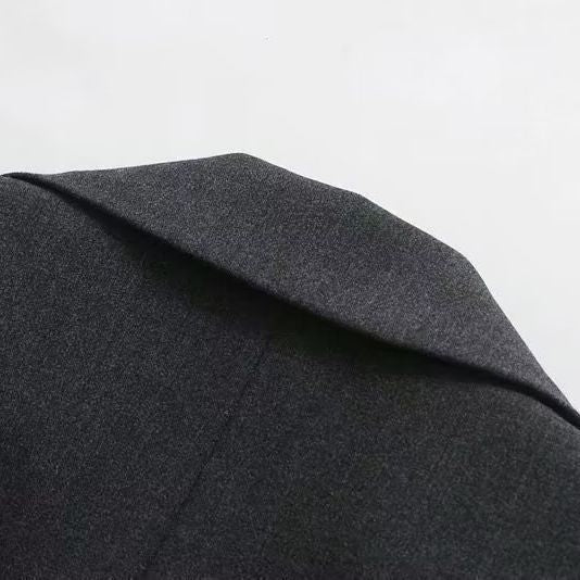 Damen taillierte Blazerjacke mit modernem Schnitt und Bindegürtel R&B