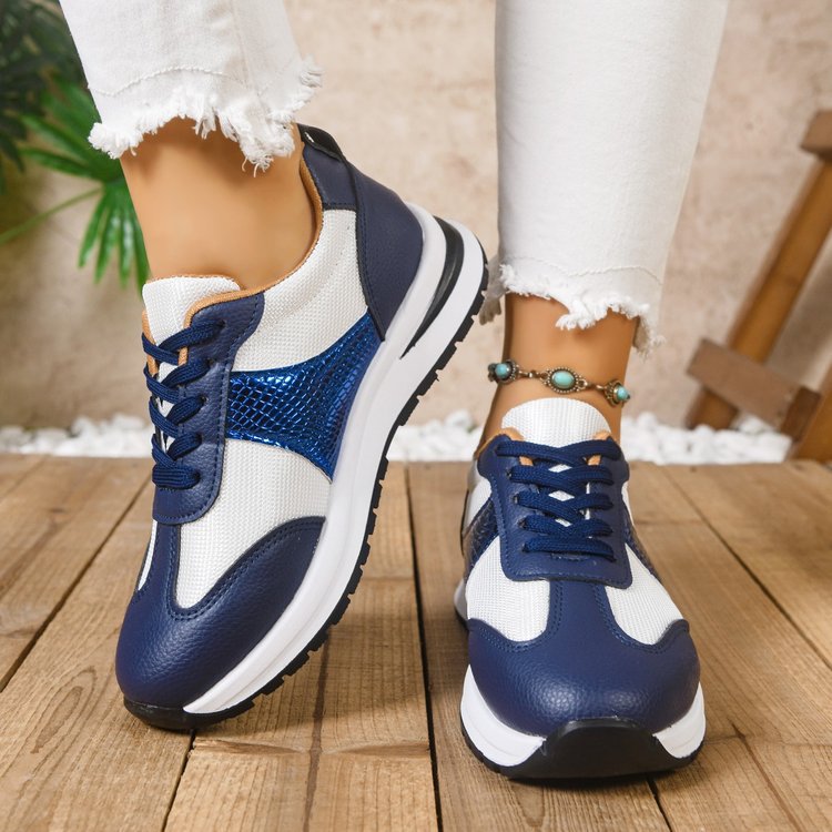 Damen modische Sneaker mit atmungsaktiver Oberflächenstruktur und leichtgewichtiger Dämpfung R&B
