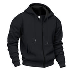 Herren Sweatjacke mit hohem Stehkragen und praktischen Reißverschlusstaschen