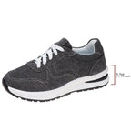 Damen sportliche Sneakers mit atmungsaktivem Obermaterial und flexiblem Sohlenprofil R&B