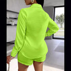 Damen modischer Blazer und Shorts Set R&B