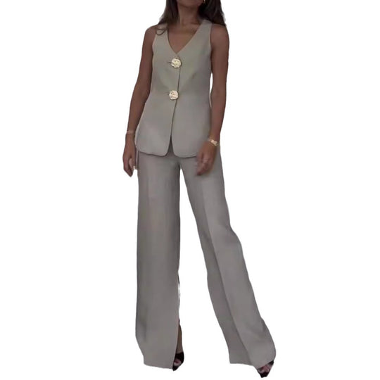 Damen Anzug mit Tailored Schnitt und eleganter Knopfdetaillierung R&B