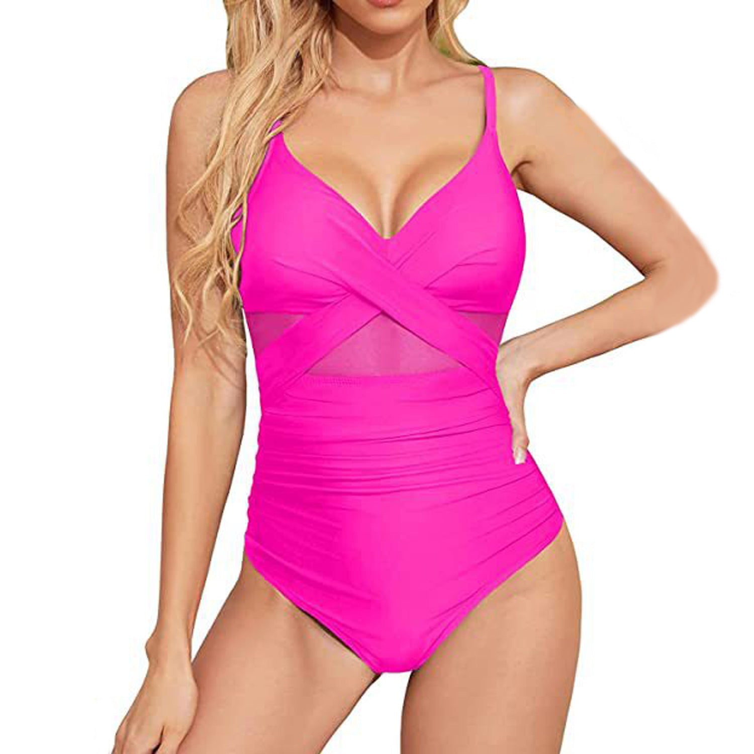Damen Hochwertiger Einteiler Badeanzug mit trendigen Cut-Out-Details R&B