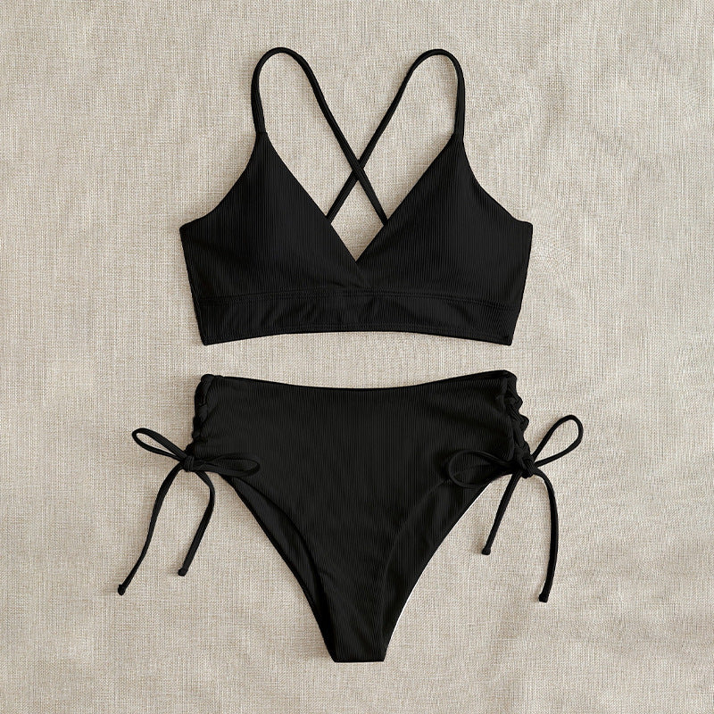Damen Bikini-Set mit raffiniertem Schnürdetail R&B