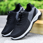 Damen Sportliche Mesh-Sneaker mit elastischem Schnellschnürsystem R&B
