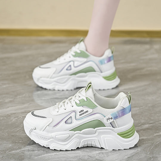 Damen Sportliche Chunky Sneakers mit atmungsaktiver Netzstruktur und stabiler Sohle R&B